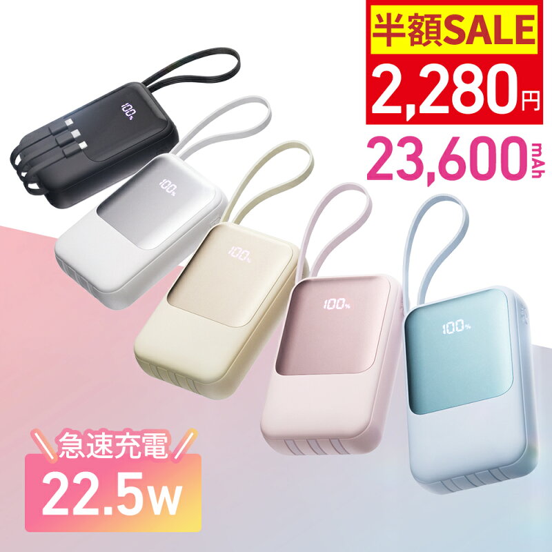 モバイルバッテリー(23600mAh・25冠達成)